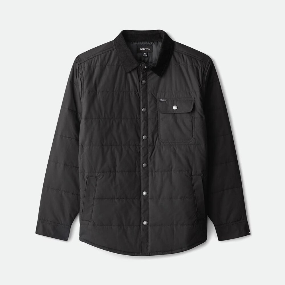 Brixton Men's Dark Quilted Cass Jacket Large